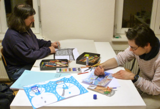 autSocial, Malen in der Gruppe