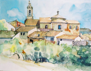 Alcalali; 1996; 50x64 cm; Aquarell Alcalali; 1996