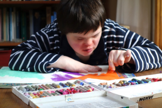 ZusammenLeben, Malen in der Gruppe