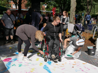 ZusammenLeben, Malen in der Gruppe